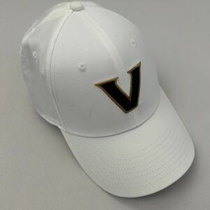 Nike‎ Vanderbilt Commodores Hat Unisex M/L White Dri-FIT On-Field Club Cap